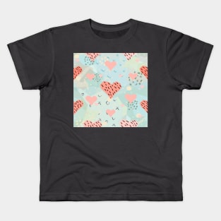 Heart Pattern Kids T-Shirt